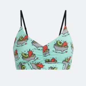 Feel free Shirred Center Front Bralette UNOPENED